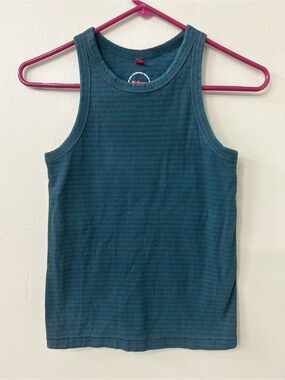 Wilson Sporting Goods High Neck Striped Tank Sz M